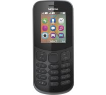 Nokia 130 mobilais tālrunis (VGA kamera, Bluetooth, īpaši ilgs akumulatora darbības laiks, radio un MP3 atskaņotājs, kabatas lukturītis, modinātājs, dual SIM) melns ANEB074JFPN2CT