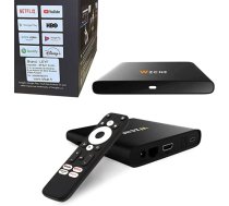 Leyf 4K UHD Android TV Box Original Licencējis Google LLC un Netflix, Disney, Prime Video WiFi, Type-C, HDMI 2.1, USB 3.0, Ethernet, MicroSD/Smart Tv, Chromecast, YouTube ANEB09B7NSZ1DT