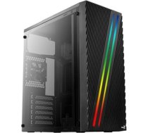 Aerocool pgs svītra aeropgsstreak-a-bkrg korpusā (ATX, micro atx, mini itx; melnā krāsā)