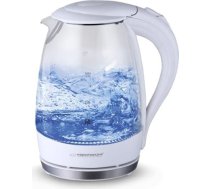 Elektriskā tējkanna Esperanza salto angel ekk011w (2200w 1,7l; balta)