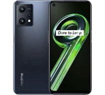 realme 9 5G — 4 + 64 GB viedtālrunis, Snapdragon 695 5G procesors, īpaši šķidrs 120 Hz displejs, 50 MP AI trīskāršā kamera, jaudīgs 5000 mAh akumulators, līdz 7 GB dinamiskā RAM, Meteor Black