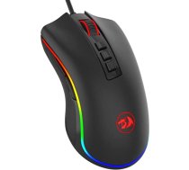 Redragon M711 Cobra spēļu pele ar 16,8 miljoniem RGB krāsu un fona apgaismojumu, 10 000 DPI regulējams, ērts rokturis, 7 programmējamas pogas, melna ANEB0751D11BLT