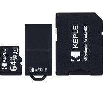Keple | MicroSD Class 10 64GB Micro SD atmiņas karte Sony Xperia X, X2, Xa/XA1/XA2, XZ-1, XZ1 XZ2, XZS, Z4, Z5, C4, C5, E5, L1, L2, M5 Mobilais telefons | 64 GB SDXC UHS-1 U1 (iekļauts USB un SD adapteris) ANEB07FKXTMN4T