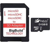 eMemoryCards 64GB īpaši ātra 80MB/s microSDXC atmiņas karte saderīga ar Sony Handycam HDR-CX405 HDR-PJ410B videokameru ANEB08FJF8HGYT