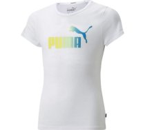 T-krekls Puma ESS+ Bleach Logo Tee G Jr 846954 02 / 116cm