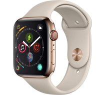 Apple Watch Series 4 44 mm (GPS + Cellular) — Edelstahlgehäuse Gold Stein sporta aproce (Generalüberholt) ANEB07Q3T3C6RT