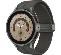 Samsung Galaxy Watch5 Pro viedais pulkstenis, veselības uzraudzība, sporta pulkstenis, ilgs akumulatora darbības laiks, Bluetooth, 45 mm, titāns ANEB0B8NQTH8WT