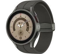 Samsung Galaxy Watch5 Pro viedais pulkstenis, veselības uzraudzība, sporta pulkstenis, ilgs akumulatora darbības laiks, Bluetooth, 45 mm, titāns