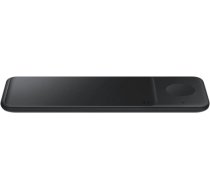 Samsung EP-P6300TBEGEU 3 in 1 Bezvadu Ātrs Lādētājs Mobilajam Ierīcēm 9V | 2A | 9W | + USB-C Vads | Melns