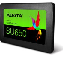 SSD|ADATA|SU650|512GB|SATA 3.0|Write speed 450 MBytes/sec|Read speed 520 MBytes/sec|2,5"|TBW 140 TB|MTBF 2000000 hours|ASU650SS-512GT-R