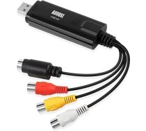 Augusts VGB100 — ārējā USB video tveršanas karte — S video/kompozītmateriāla uz USB pārsūtīšanas kabelis — satvērēja vads operētājsistēmai Windows 8/7/Vista/XP