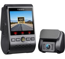 VIOFO A129 Pro Duo 4K + 1080P WiFi 5GHz Dash Cam Car, GPS modulis Iebūvēta divu objektīvu priekšējā aizmugurējā automašīnas kamera, bufera funkcija 24 stundu stāvvietas uzraudzības paneļu kamera, nakts redzamība, G-sensors, WDR, cilpas ierak ANEB07RZP8K3Y
