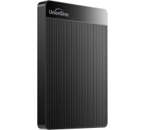 UnionSine ārējais cietais disks 500 GB īpaši plāns portatīvais 2,5 collu USB 3.0 SATA cietā diska krātuve datoram Mac TV Wii U Xbox PS4 (melns) HD-006