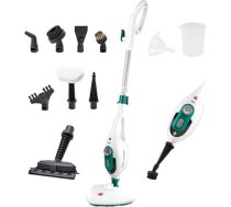 Di4 Steamclean Multi10 Max 10 vienā daudzfunkciju tvaika tīrītājs, 1500 W, noņem 99,9 procentus vīrusu un baktēriju, EKO tīrīšana bez ķīmiskām un abrazīviem līdzekļiem, balts