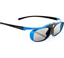 Hi-SHOCK DLP Pro Blue Heaven DLP Link 3D brilles 3D DLP projektoriem no Acer, BenQ, Largo, Optoma, Viewsonic, LG [Shutter Glasses] 96-144 Hz | Uzlādējams | 32g | DLP saite | Zils ANEB016YTFDKMT