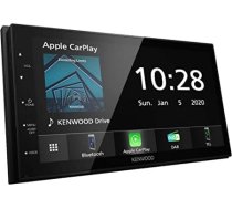 Kenwood DMX5020DABS — 17,3 cm WVGA digitālās multivides skaņotājs ar DAB+/FM, CarPlay, Android Car, Android USB spoguļošanu, Bluetooth, kapacitatīvo skārienpaneli, DSP, 4 x 50 vati