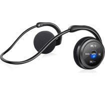 Artinabs Sporta Bluetooth austiņas, Sporta bezvadu austiņas uz ausīm uzliekamas austiņas ar FM radio, CVC 6.0 atcelšanas skaidra balss mikrofona atbalsta TF karte, salokāmas austiņas skriešanai, sporta zālei, sportam, jāšanai