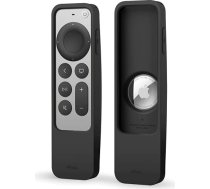elago R5 lokatora futrālis, kas ir savietojams ar Apple TV 4K Siri Remote 3. paaudzi (2022. gads) un 2. paaudzi (2021. gads) un ir saderīgs ar Apple AirTag (melns)