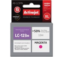 Activejet ab-123mn tinte (brother lc123m / 121m nomaiņa; supreme; 10 ml; sarkana)