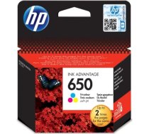 Hewlett-packard HP krāsu tinte hp 650, hp650 = cz102ae, 200 lpp.