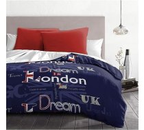 Home Linge Passion Dream In London 3-daļīgs mikrošķiedras segas pārvalks, zils/balts/sarkans, 220 x 240 cm, 3