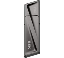 SSK 512 GB USB3.2 Gen2 cietvielu disks, līdz 550 MB/s lasīšanas un 500 MB/s rakstīšanas pārnēsājams ārējais SSD + USB-C adapteris klēpjdatoriem, planšetdatoriem un citām C tipa ierīcēm