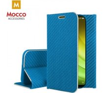 Mocco Carbon Leather Book Case Grāmatveida Maks Telefonam Samsung A205 Galaxy A20 / A305 Galaxy A30 Zils