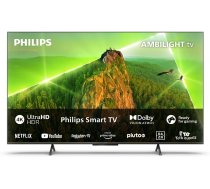 Philips 4K LED viedais Ambilight televizors|PUS8108|139 cm (55 Zoll)|UHD 4K TV|60Hz|P5 Perfect Picture Engine|HDR10+|SMART TV|Dolby Atmos|20 W Lautsprecher|Ständer|Prime|Netflix|YouTube|Google asistents|Alexa | ANEB0C6FHP3GDT