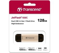 Transcend 128GB JetFlash 930C USB 3.2 Gen 1 zibatmiņas disks TS128GJF930C Rose Gold ANEB08Z7H8W8ZT