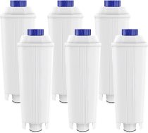 Iepakojumā 6 Delonghi ūdens filtri, kas piemēroti Delonghi DLSC002, ūdens filtru kasetnes, kas saderīgas ar Delonghi Magnifica s, ECAM, ETAM, Primadonna pilnībā automātiskiem kafijas automātiem ANEB09X2MFLL2T