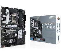 ASUS Prime H770-PLUS D4 spēļu mātesplates ligzda Intel LGA 1700 (Intel H770, ATX, DDR4 atmiņa, 3x PCIe 4.0 M.2, Thunderbolt 4, Aura Sync) ANEB0BNQ9JZKHT