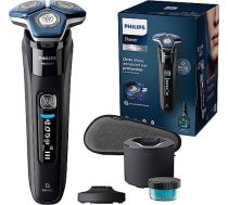Philips Shaver Series 7000 — vīriešu elektriskais mitrais un sausais skuveklis ar izvelkamu trimmeri, tīrīšanas staciju, uzlādes staciju un ceļojumu futrāli (modelis S7886/55)