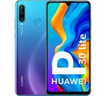 Huawei P30 Lite 128 GB mobilais tālrunis, gaiši zils/purpursarkans, pāvzils, Android 9.0 (Pie)