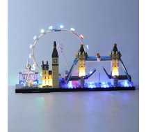 LocoLee LED apgaismojuma komplekts LEGO Architecture London Skyline gaismas komplektam, kas ir savietojams ar Lego 21034 tikai bez Lego modeļa gaismām ANEB097SJDK9GT