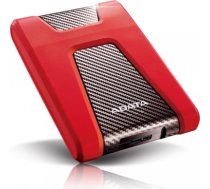 Ārējais HDD ADATA HD650 AHD650-2TU31-CRD (2 TB; 2,5 collas; USB 3.1; sarkans)
