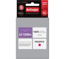 Activejet ab-1240mnx tinte (brother lc1240m / 1220m nomaiņa; supreme; 12 ml; sarkana)