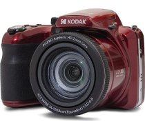 KODAK Pixpro Astro Zoom AZ425 digitālās kameras tilts, 42x optiskā tālummaiņa, 24 mm platleņķis, 20 MP LCD 3, Full HD 1080p, litija jonu akumulators, sarkans