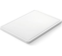 HDPE smalcināšanas un griešanas virtuves dēlis ar rievu 35,5x25 cm - Hendi 826362