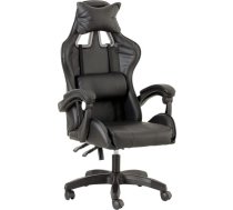 Baroni Home Baroni mājas spēļu krēsls, ergonomisks biroja krēsls ar regulējamu atzveltni, galvas balstu un jostasvietas atbalstu - melns