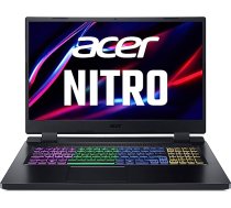 Acer Nitro 5 (AN517-55-738R) spēļu klēpjdators | 17,3 FHD 144 Hz displejs | Intel Core i7-12700H | 16 GB RAM | 512 GB SSD | NVIDIA GeForce RTX 3060 | Windows 11 | QWERTZ tastatūra | Melns ANEB09RBBL8S1T