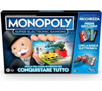 Hasbro Monopoly Super Electronic Banking (spēļu kaste ar elektronisko kredītkaršu lasītāju, itāļu versija) ANEB087QYBBJTT