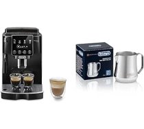 De'Longhi Magnifica Start ECAM222.20.B, pilnībā automātisks kafijas automāts ar piena putošanas sprauslu un De'Longhi piena krūze DLSC060, 350 ml, nerūsējošais tērauds