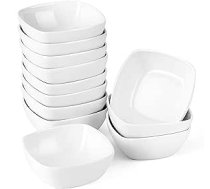 Malacasa Ramekin trauku sērija, 6/12 gabalu porcelāna mini smalkmaizīšu cepšanas veidņu komplekts / kūku veidnes / suflē veidnes