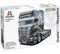 Italeri 3952S — 1:24 Scania R730 Streamline Show Truck, Modeļu gatavošana, Komplekts, Stāvu modeļu būvēšana, Amatniecība, Hobijs, Līmēšana, Plastmasas Komplekts, Detalizēts Unisex Adults, Melns