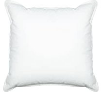 ZOLLNER Deluxe dūnu spilvens, 40 x 40 cm, Mako Cotton, Balts