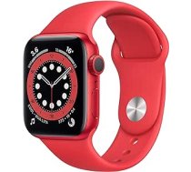 Apple Watch Series 6 GPS, 40 mm Aluminiumgehäuse mit Produkt (ROT) Sportband — Normal (Generalüberholt)