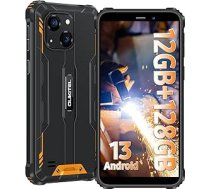 OUKITEL WP32 Android 13 āra mobilais tālrunis — 12 GB + 128 GB (1 TB paplašināms) izturīgs viedtālrunis bez līguma 5,93 collu HD+ būvlaukuma mobilais tālrunis 20 MP + 5 MP kamera 4G divās SIM kartes,