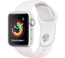 Apple Watch Series 4 40 mm (GPS) — Aluminiumgehäuse Silber Weiß Sportarmband (Generalüberholt) ANEB081NQLQZLT