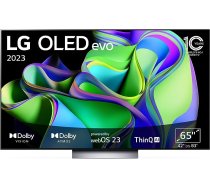 LG OLED65C37LA televizors 165 cm (65 collu) OLED evo TV (viedtelevizors, spilgtuma pastiprinātājs, 120 Hz), modeļa gads 2023. ANEB0BWWLGQY4T