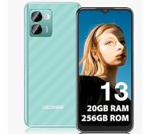 DOOGEE N50 Pro Android 13 viedtālrunis [2023], 20 GB + 256 GB 1 TB TF, 50 MP AI kamera, 4200 mAh lēts tālrunis, 6,52 collu HD+, pirksta nospiedums, ekonomisks viedtālruņa sejas ID/OTG/GPS mobilais tālrunis